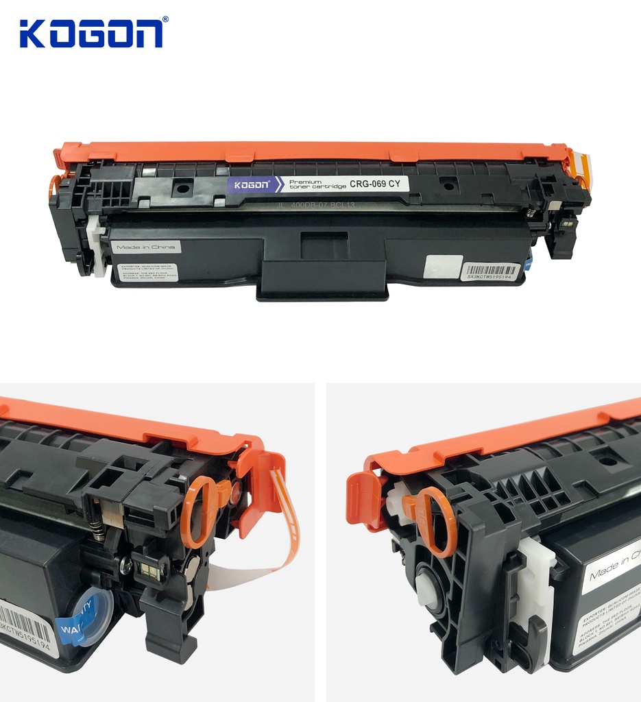 Hộp mực in laser KOGON CRG-069C (1.9K, cyan, có chíp) - Dùng cho máy LBP 674cx/ 673cdw