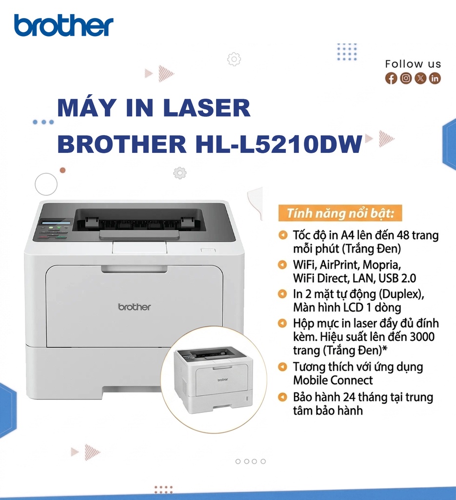 MÁY IN LASER BROTHER HL-L5210DW
