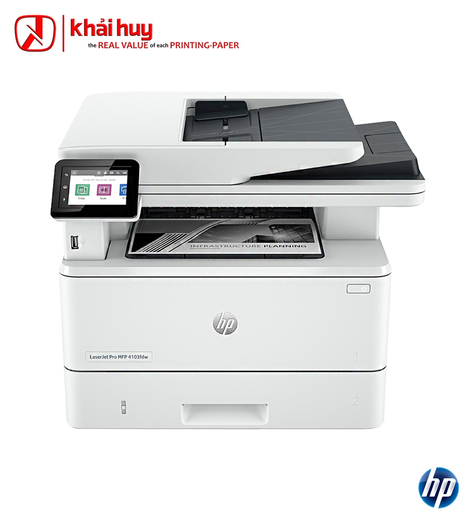 Máy in laser đen HP Pro MFP 4103fdw (A4, đa năng, 40ppm) - Chính hãng