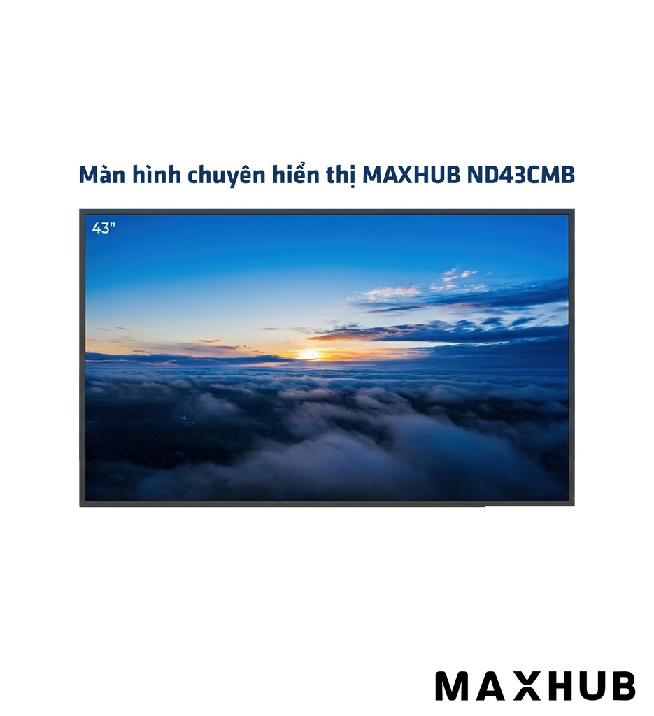 Màn hình chuyên hiển thị MAXHUB ND43CMB (43", 500 nits, 4K UltraHD) - Chính hãng
