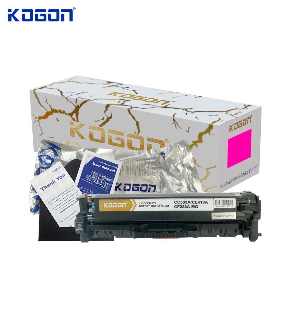 Hộp mực in laser KOGON PLATINUM CC533A/CE413A/CF383A Universal (2.8K, magenta, có chíp) - Dùng cho máy CP2020/ 2025