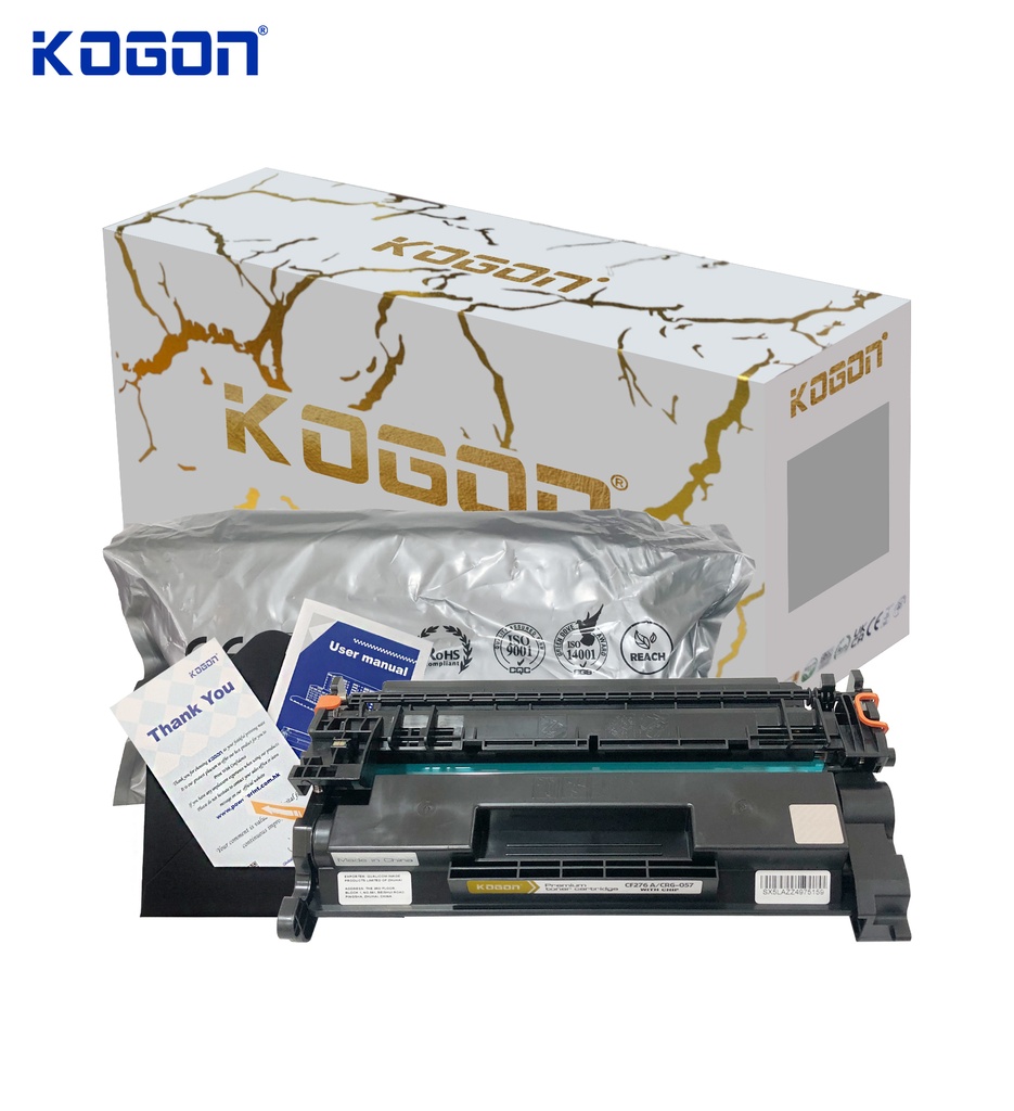 Hộp mực in laser KOGON PLATINUM CF276A/CRG-057 (3K, black, có chíp) - Dùng cho máy Pro M404d/ M404dw * LBP 223dw/ 226dw