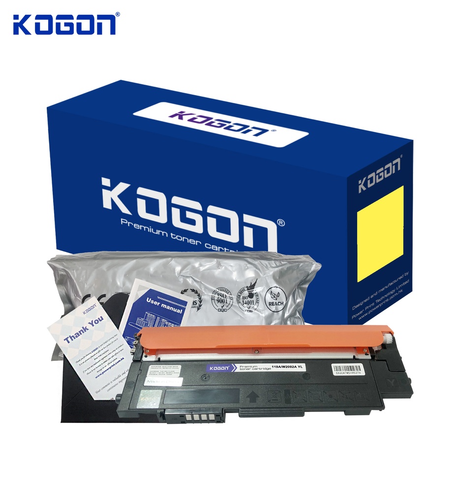 Hộp mực in laser KOGON W2092A (0.7K, yellow, có chíp) - Dùng cho máy 150a/ 178nw