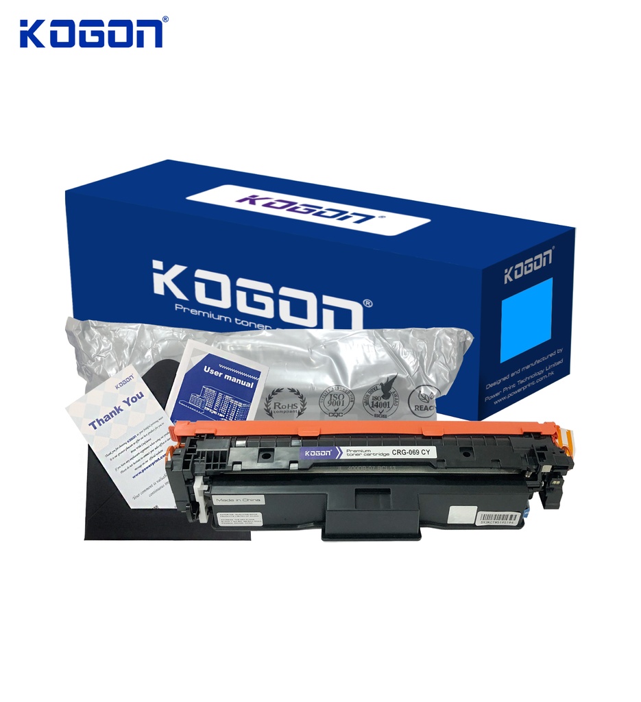 Hộp mực in laser KOGON CRG-069C (1.9K, cyan, có chíp) - Dùng cho máy LBP 674cx/ 673cdw