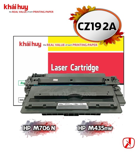 [HMUCLSR1551/112] Hộp mực in laser KHẢI HUY CZ192A (10K, black, Có chíp) - dùng cho máy Pro M435nw/ 706n