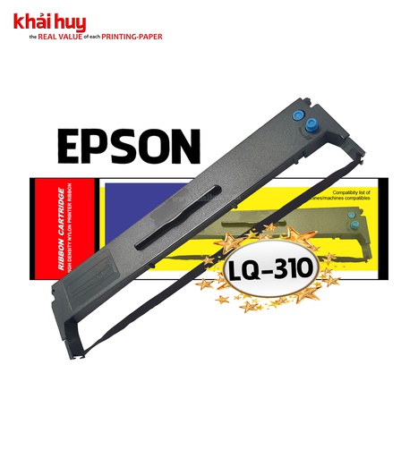 [HMUCRIB1551/7] Hộp mực in kim KMAX LQ-310 (14m, black) - Dùng cho máy DMp LQ-310/ LX-310