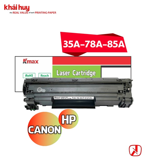 [HMUCLSR1551/87] Hộp mực in laser KMAX 278A/285A/435A/436A Universal (1.5K, black, có chíp) - Dùng cho máy 1102/ 1566/ 1606dn * LBP 6230/ 6200d/ 6000dn