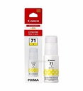 Mực nạp nước CANON GI71Y-4555C001AA (70ml, yellow, chính hãng) - Dùng cho hộp mực máy in phun G1000/ G1010/ G2000