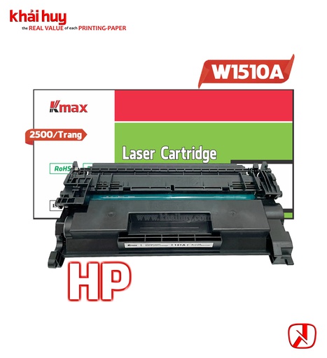 [HMUCLSR1551/25] Hộp mực in laser KMAX W1510A (3.05K, black, không chip) - Dùng cho máy Pro 4003dn/ 4003dw