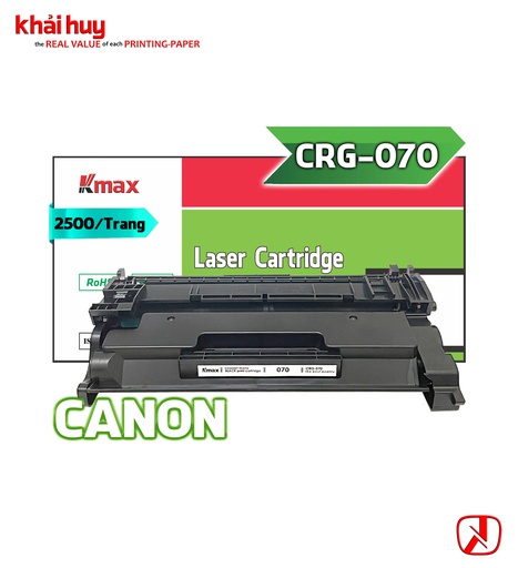 [HMUCLSR1551/40] Hộp mực in laser KMAX W1480A/W1490A/CRG-070 (3K, black, có chíp) - Dùng cho máy LBP 243dw/ 246dw