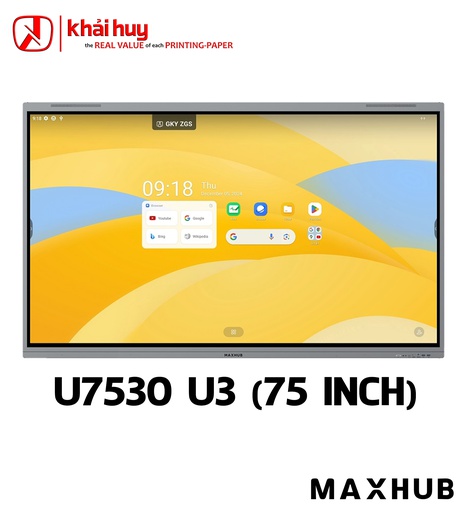 [MANTTAC1561/9] Màn hình tương tác giáo dục MAXHUB U7530 (75", 50 điểm chạm, 500 nits, 4K Ultra HD) - Chính hãng
