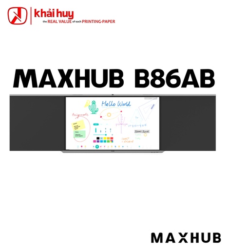 [LPKKTTC1561/5] Bảng đen thông minh MAXHUB B86AB (2 bảng 2 bên, 1.1m) - Dùng ghép với màn hình giáo dục Maxhub B8610/ B8620