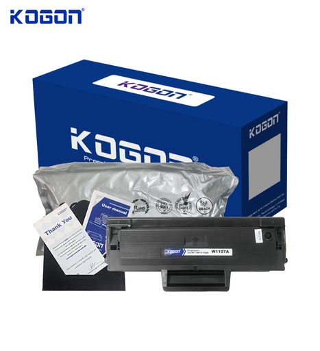 [HMUCLSR1561/272] Hộp mực in laser KOGON W1107A (1K, black, có chíp) - Dùng cho máy 107a/ MFP 135a/ 137fnw